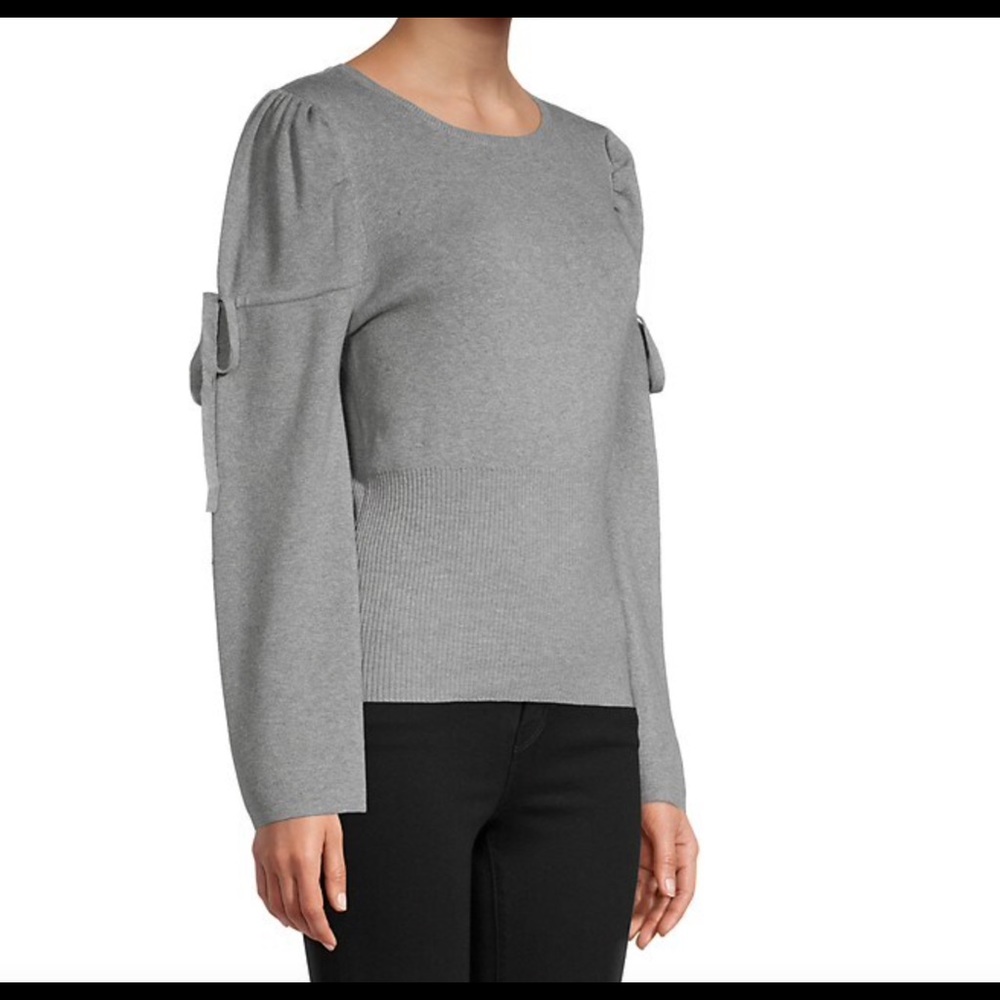 Lea & Viola Roundneck Cotton Blend Sweater